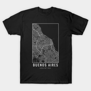 Buenos Aires Argentina Minimalist Map T-Shirt